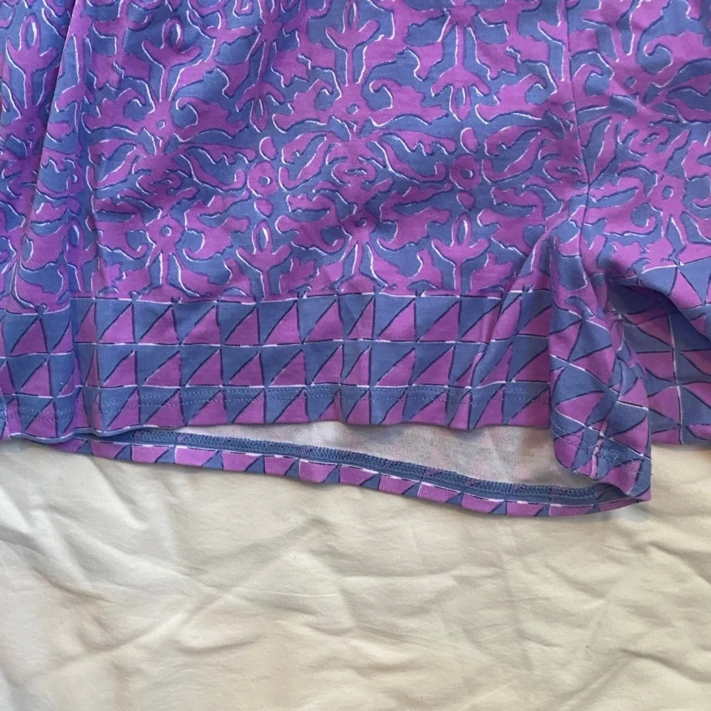 Vineyard Vines Girls Purple Patterned Romper